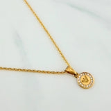Set Cadena Lazo + Dije Emporio / 1.65gr / 50 cm Oro Amarillo 18K