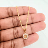 Set Cadena Lazo + Dije Emporio / 1.65gr / 50 cm Oro Amarillo 18K