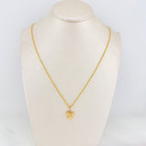 Set Cadena Lazo + Dije Mariposa Diamantada / 1.7gr / 50 cm Oro Amarillo 18K