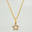 Set Cadena Lazo + Dije Silueta Estrella / 1.7gr / 50 cm Oro Amarillo 18K