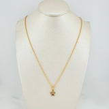 Set Cadena Lazo + Dije Silueta Estrella / 1.7gr / 50 cm Oro Amarillo 18K
