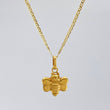 Set Cadena Escalera + Dije Abeja / 2.65gr / 50 cm Oro Amarillo 18K
