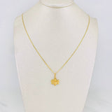 Set Cadena Escalera + Dije Abeja / 2.65gr / 50 cm Oro Amarillo 18K