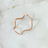 Anillo Zig-Zag 0.95gr / T5 3/4 / Oro Rosa 18K