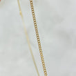 Cadena Cubana 1.5gr / 45cm / 1.5mm Oro Amarillo +1*