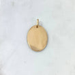 Dije Placa Ovalada 2.75gr / 3.5cm / Bordes Diamantados Oro Amarillo