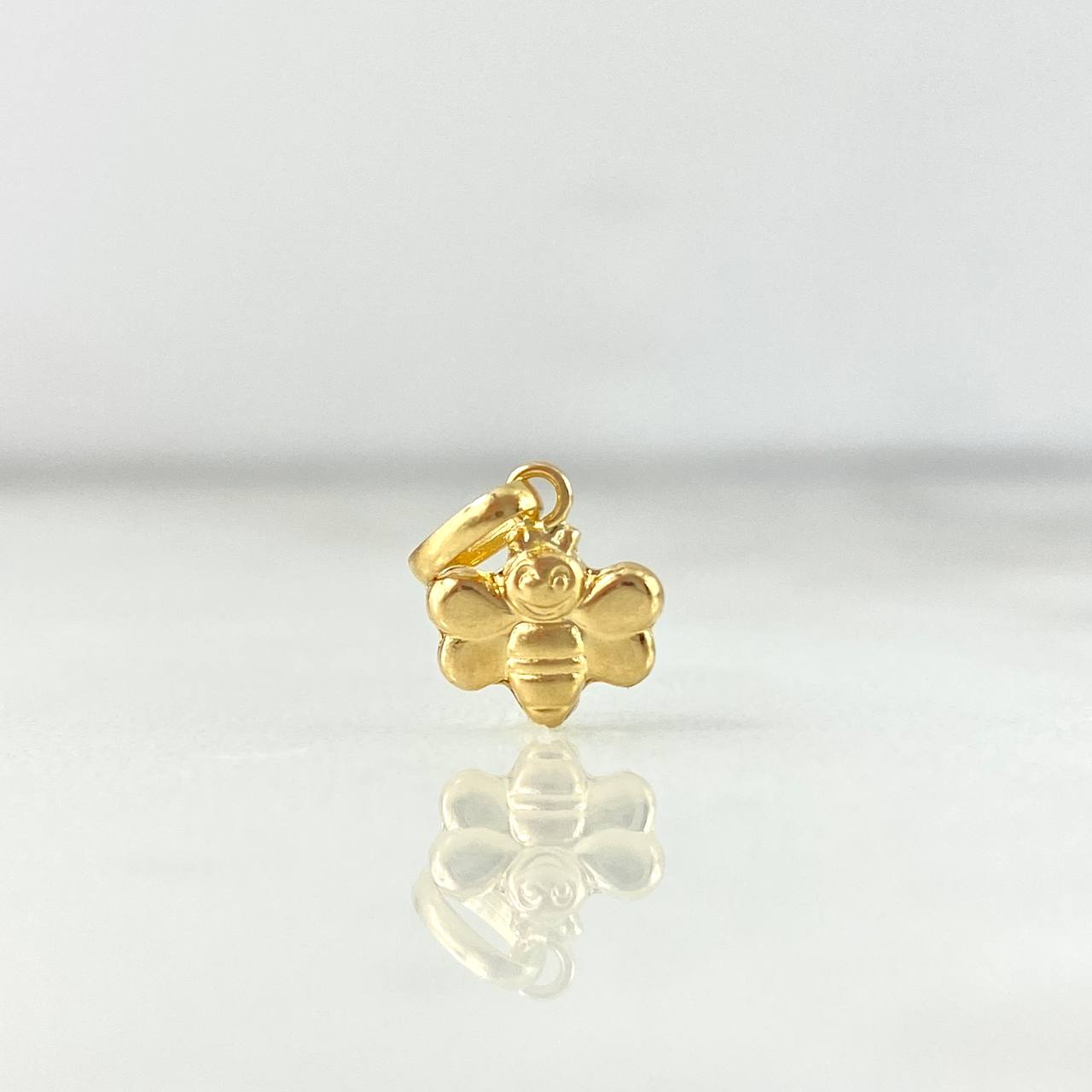 Dije Abeja 0.35gr / 1.4cm / Alas Lisas Oro Amarillo