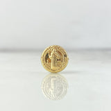Herraje San Benito 0.35gr / 8.2mm Tambor Oro Amarillo 18K *
