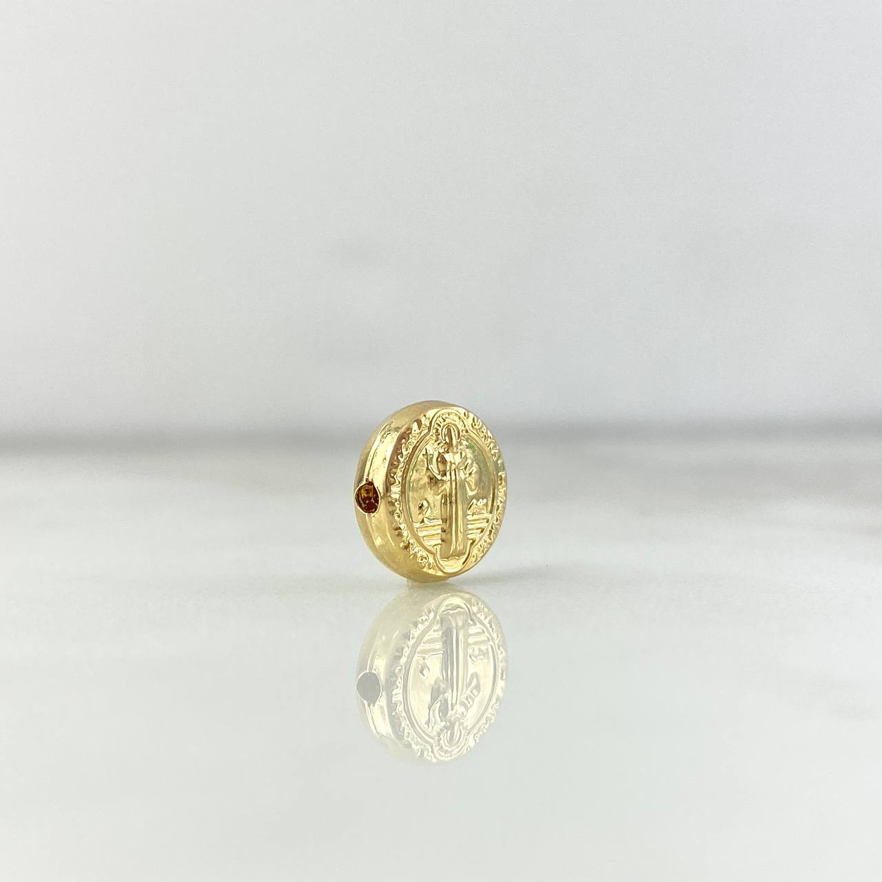 Herraje San Benito 0.35gr / 8.2mm Tambor Oro Amarillo 18K *