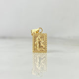 Dije Doble Faz 0.5gr / 1.8cm / Virgen del Carmen-Sagrado Corazón de Jesus Oro Amarillo