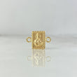 Herraje Doble Faz 0.5gr / 1.4cm / Virgen del Carmen-Sagrado Corazón de Jesus Oro Amarillo