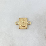 Herraje Doble Faz 0.5gr / 1.4cm / Virgen del Carmen-Sagrado Corazón de Jesus Oro Amarillo