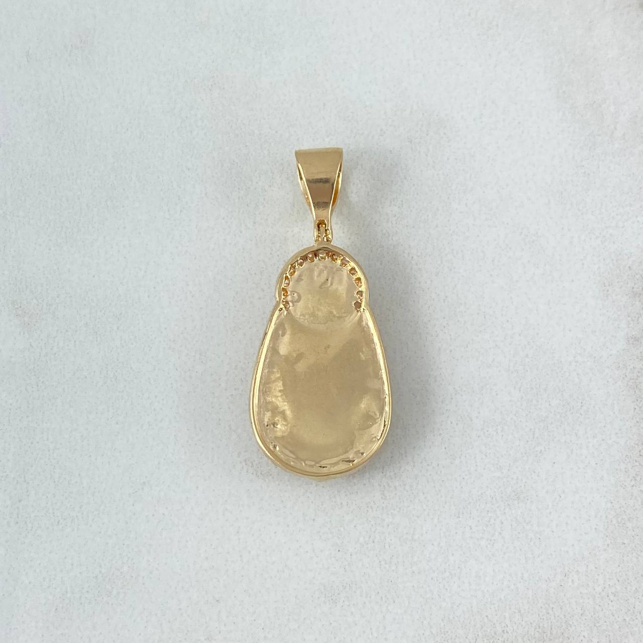 Dije Virgen del Carmen 10gr / 4cm / Circones Blancos Oro Amarillo ©