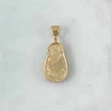Dije Virgen del Carmen 10gr / 4cm / Circones Blancos Oro Amarillo ©