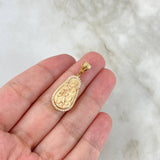 Dije Virgen del Carmen 10gr / 4cm / Circones Blancos Oro Amarillo ©