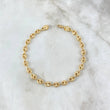 Tobillera GC 7.2gr / 23cm / 6mm Diamantada Oro Amarillo