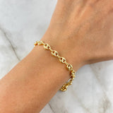 Pulso GC 4.15gr / 21cm / 4mm Diamantada Oro Amarillo