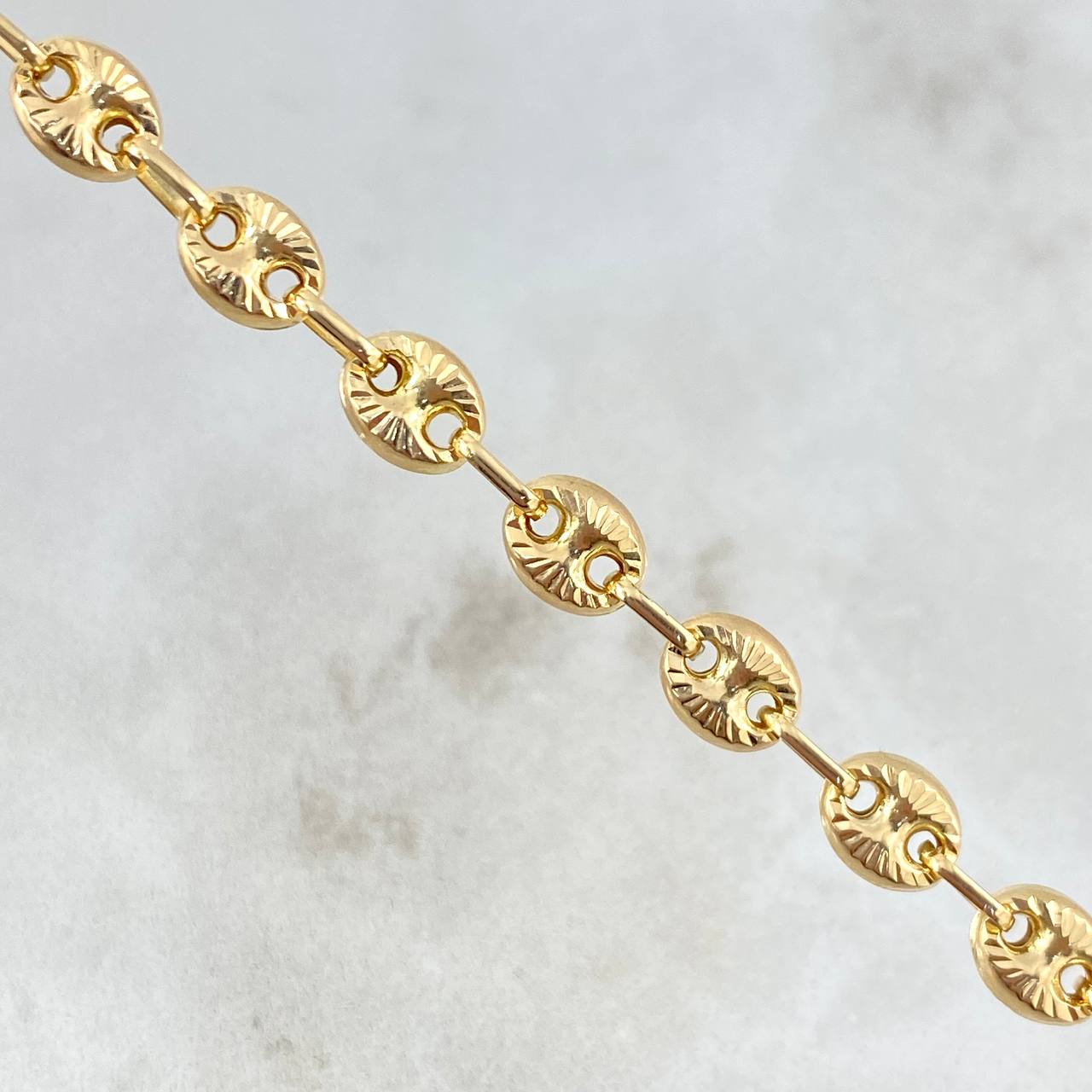 Pulso GC 4.15gr / 21cm / 4mm Diamantada Oro Amarillo