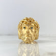 Anillo Rostro de Cristo 16.4gr / T11 1/4 / Circones Celestes Oro Amarillo *