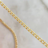 Cadena Cubana 4.3gr / 45cm / 3.2mm Oro Amarillo +0 ©