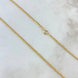 Cadena Cubana 5.5gr / 60cm / Oro Amarillo +1 18K