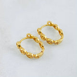 Candongas Eslabones Circulares 2.95gr / 1.5cm / Oro 18K *