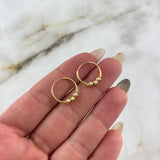Candongas Aro 1.25gr / 1.5cm / 3mm Bolas Diamantadas Oro Amarillo