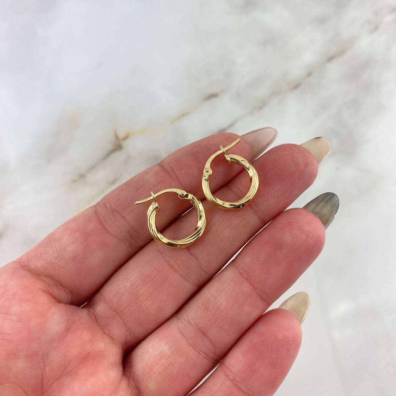 Candongas Kris 1.15gr / 1.5cm / Oro Amarillo