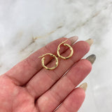 Candongas Kris 1.15gr / 1.5cm / Oro Amarillo