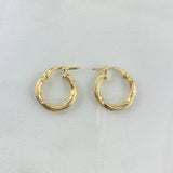 Candongas Kris 1.15gr / 1.5cm / Oro Amarillo