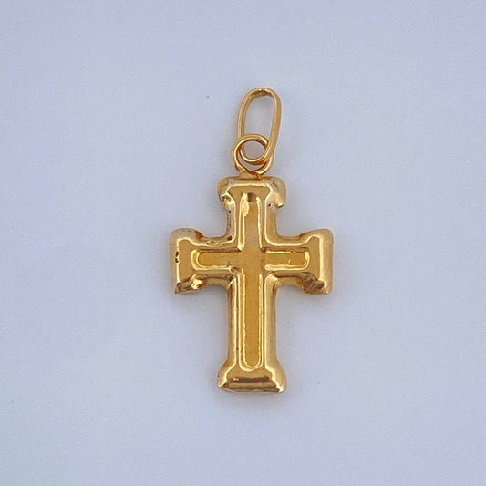 Dije Cruz 0.4gr / 1.9cm / Oro Amarillo 18K $