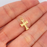 Dije Cruz 0.4gr / 1.9cm / Oro Amarillo 18K $