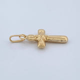 Dije Cruz Estrella 0.3gr / 1.7cm / Oro Amarillo 18K $