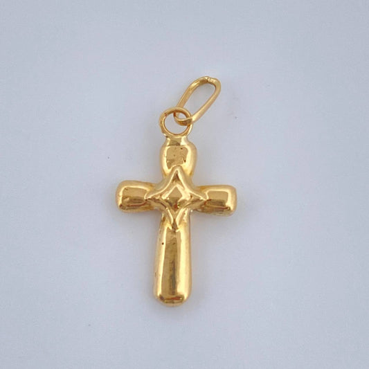 Dije Cruz Estrella 0.3gr / 1.7cm / Oro Amarillo 18K $