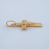 Dije Cruz Cristo 0.5gr / 2.1cm / Oro Amarillo 18K $