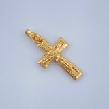 Dije Cruz Cristo 0.5gr / 2.1cm / Oro Amarillo 18K $