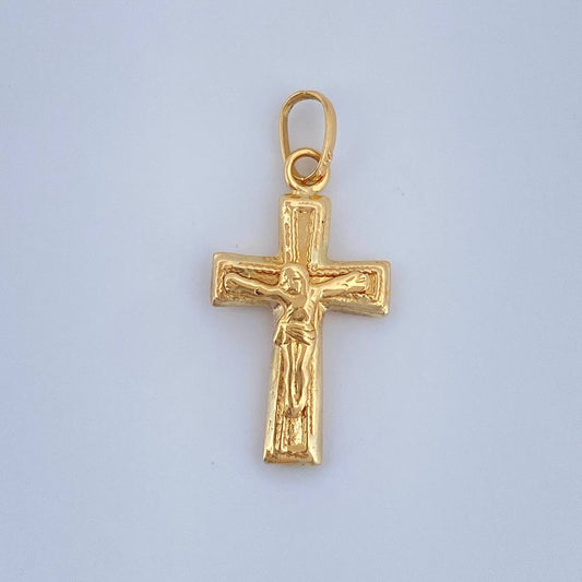 Dije Cruz Cristo 0.5gr / 2.1cm / Oro Amarillo 18K $