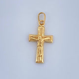 Dije Cruz Cristo 0.5gr / 2.1cm / Oro Amarillo 18K $