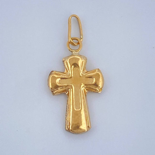 Dije Cruz 0.35gr / 1.8cm / Oro Amarillo 18K $