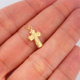 Dije Cruz 0.35gr / 1.8cm / Oro Amarillo 18K $
