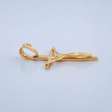 Dije Cruz Cristo 1.2gr / 2.8cm / Oro Amarillo 18K $