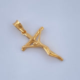 Dije Cruz Cristo 1.2gr / 2.8cm / Oro Amarillo 18K $