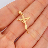 Dije Cruz Cristo 1.2gr / 2.8cm / Oro Amarillo 18K $