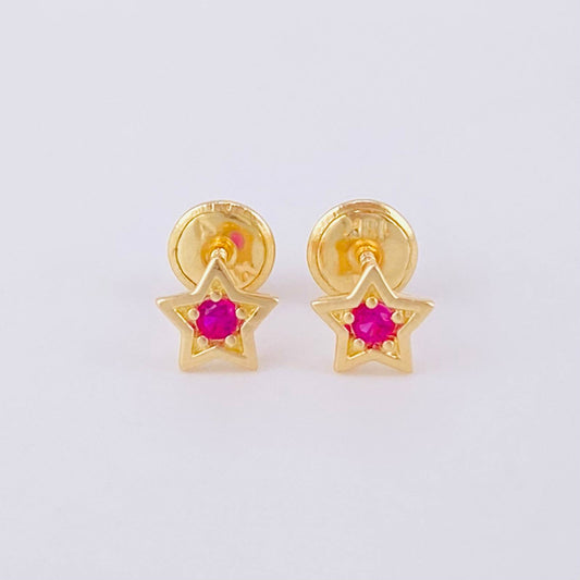 Topos Estrella 0.75g / in / 4.4mm Oro Amarillo 18K