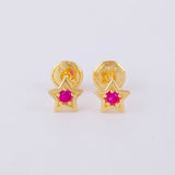 Topos Estrella 0.75g / in / 4.4mm Oro Amarillo 18K