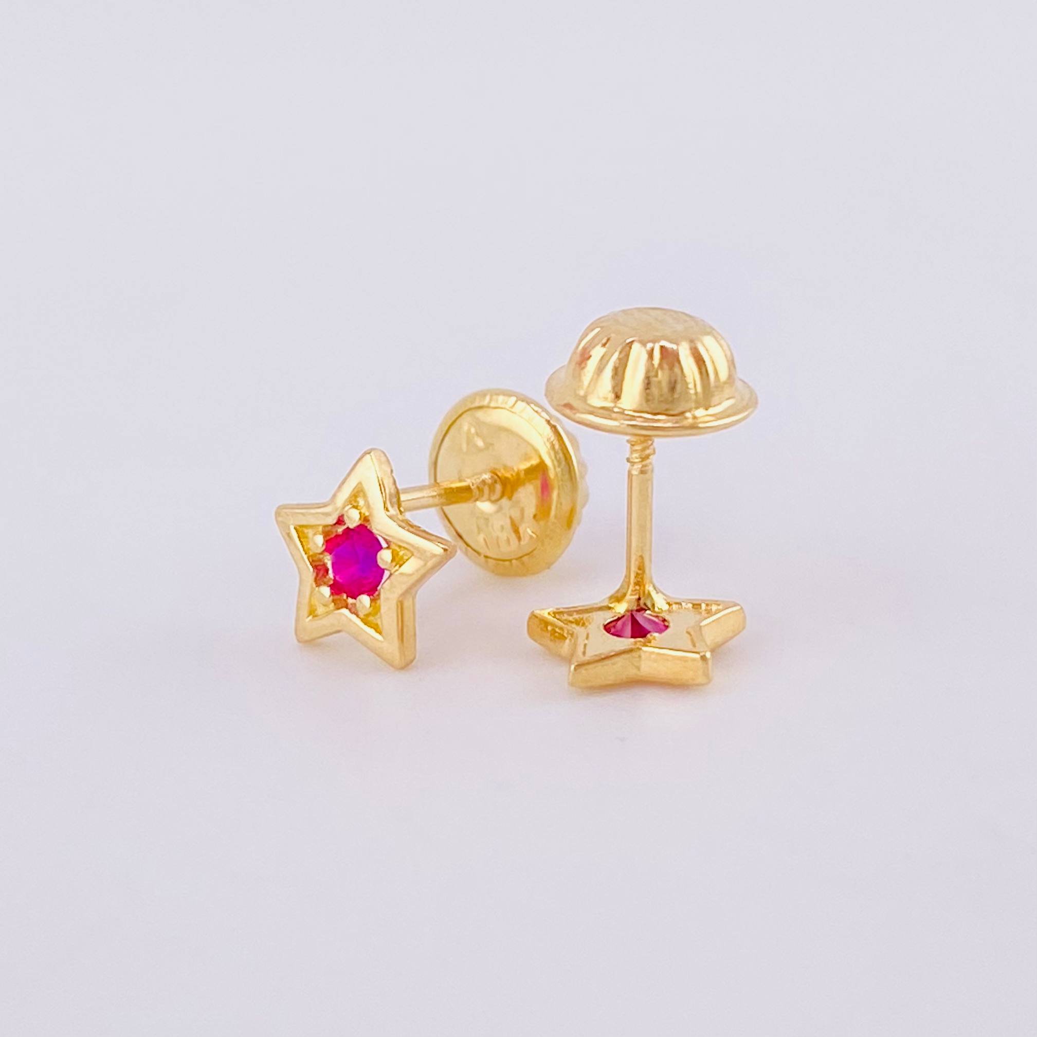 Topos Estrella 0.75g / in / 4.4mm Oro Amarillo 18K