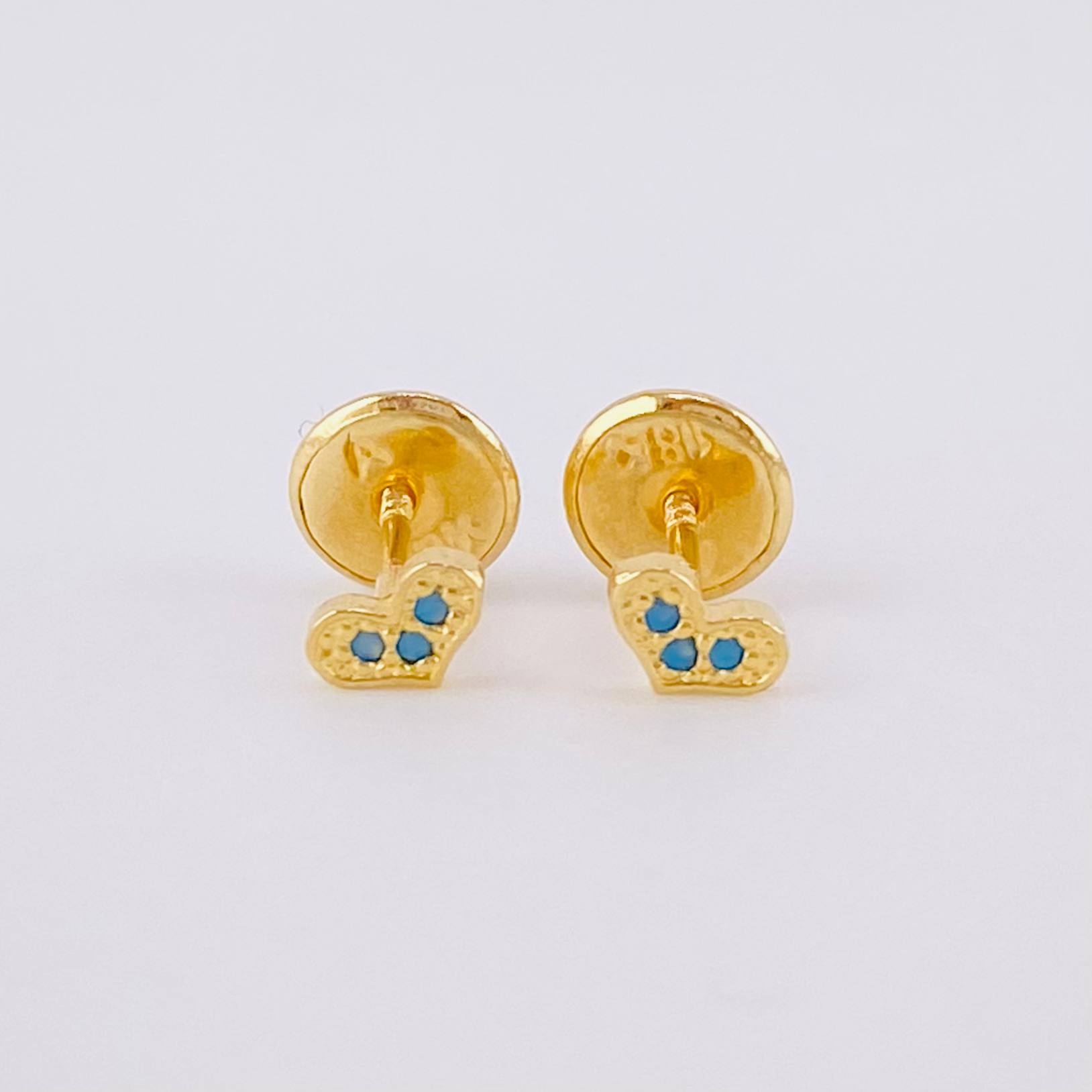 Topos Corazón 0.5g / in / 1.3mm Oro Amarillo 18K