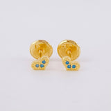 Topos Corazón 0.5g / in / 1.3mm Oro Amarillo 18K