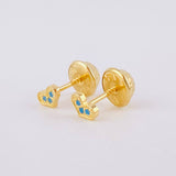 Topos Corazón 0.5g / in / 1.3mm Oro Amarillo 18K