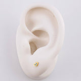 Topos Corazón 0.5g / in / 1.3mm Oro Amarillo 18K
